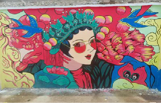 无锡墙体彩绘-网红墙