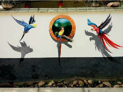 无锡视觉错位-3D墙绘设计