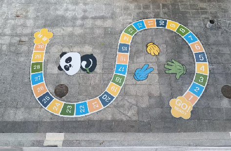 无锡地面游戏彩绘