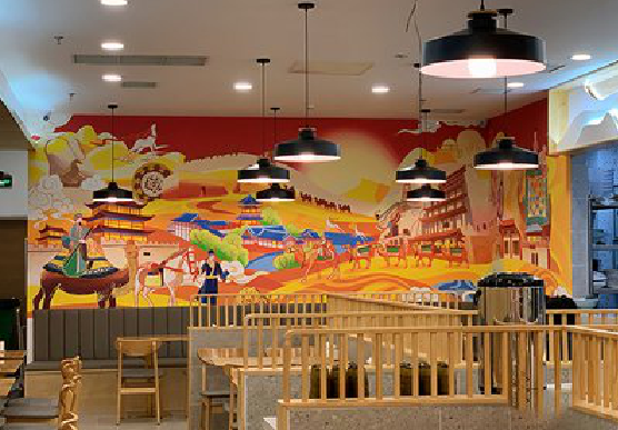 无锡商业空间彩绘介绍。