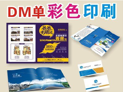 无锡单页印刷，色彩搭配简单。