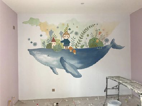 无锡手绘墙的特点及优势。